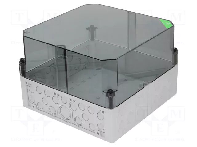 Enclosure: junction box; X: 300mm; Y: 300mm; Z: 209mm; polycarbonate SPELSBERG AKI-2-TH