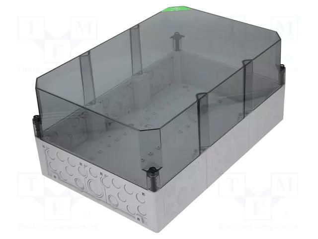 Enclosure: junction box; X: 300mm; Y: 450mm; Z: 209mm; polycarbonate SPELSBERG AKI-3-TH