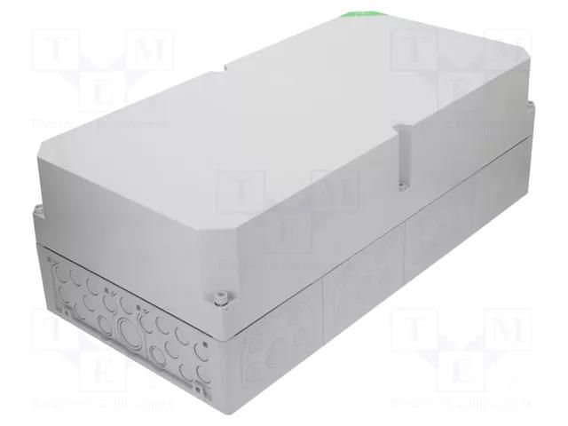 Enclosure: junction box; X: 300mm; Y: 600mm; Z: 209mm; polycarbonate SPELSBERG AKI-4-GH
