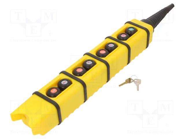 Control cassette; KS; No.of butt: 8; round,convex; IP65; -20÷70°C PROMET KS4-1-2