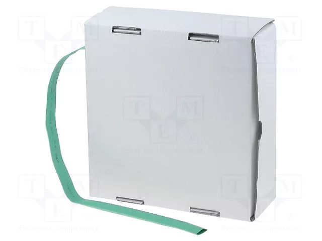Heat shrink sleeve; glueless; 2: 1; 9.5mm; green; polyolefine CYG/KTG CB-HFT9.5/BOX-GN
