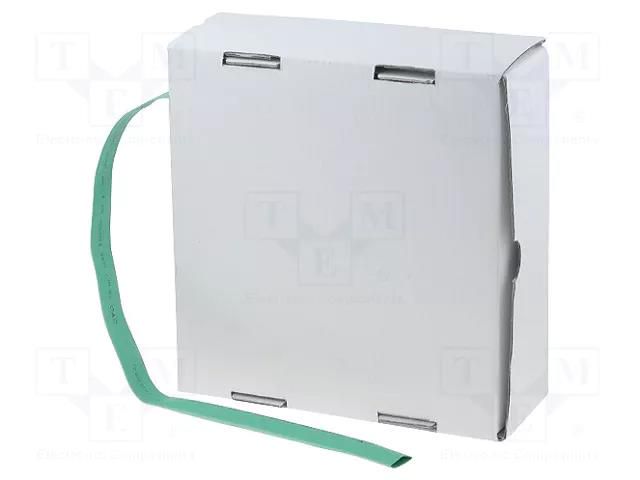 Heat shrink sleeve; glueless; 2: 1; 1.6mm; green; polyolefine CYG/KTG CB-HFT1.6/BOX-GN