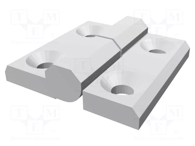 Hinge; Width: 60mm; technopolymer PA; H: 60mm; left; Ø: 8mm ELESA+GANTER CFMY60SH-8-S