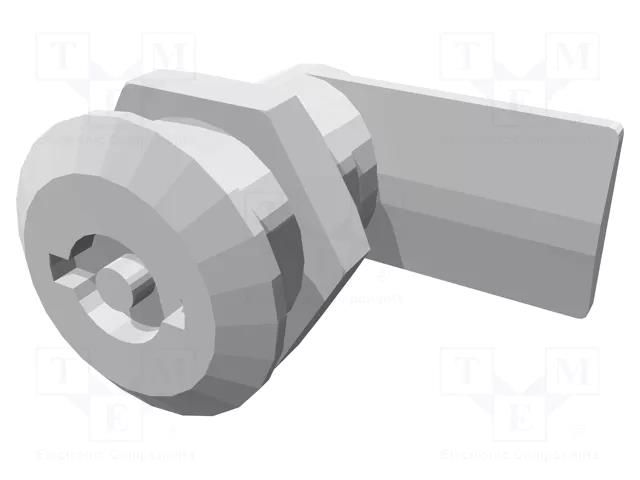 Lock; polyamide; 24mm; Kind of insert bolt: double-bit insert ELESA+GANTER CQT/A-32-24-AE-V0