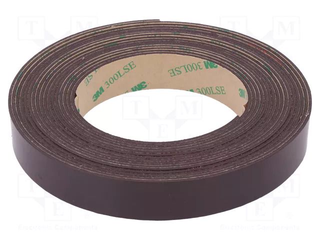 Tape: magnetic; W: 19mm; L: 5m; Thk: 1.55mm; caoutchouc; -40÷71°C 3M 3M-1317-19-5