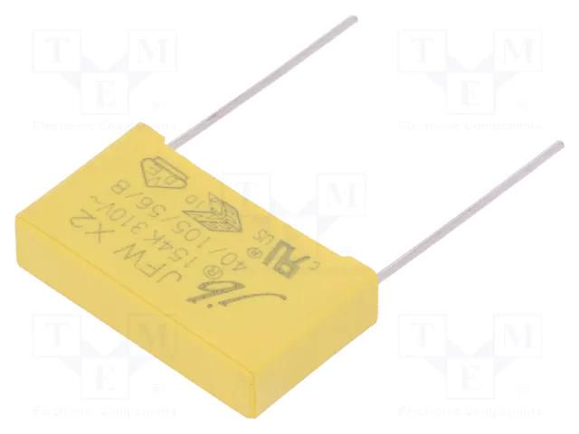 Capacitor: polypropylene; suppression capacitor,X2; 150nF; THT Jb Capacitors JFW-150N/310-P22