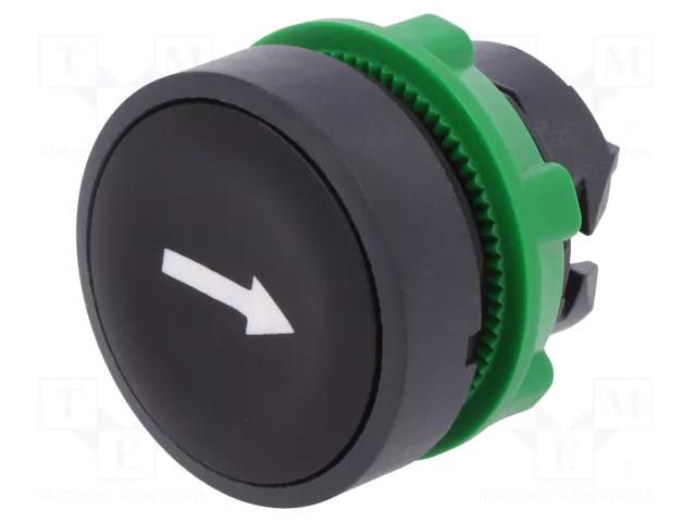 Switch: push-button; 22mm; Stabl.pos: 1; black; none; IP66; flat SCHNEIDER ELECTRIC ZB5AA335