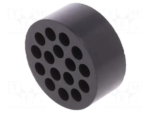 Insert for gland; 6mm; M50; IP54; NBR caoutchouc; Holes no: 16 LAPP SKINTOP-DIX-M50166