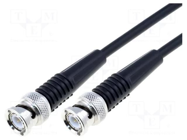Cable; 3m; BNC male,both sides; black; 50Ω BQ CABLE CABLE-BNC-3