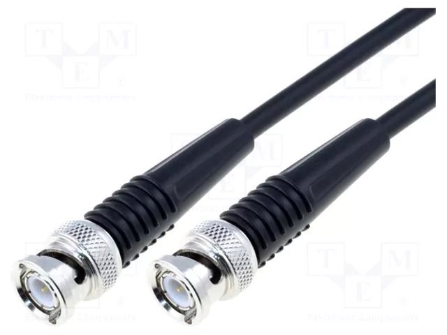 Cable; 3m; BNC male,both sides; black; 50Ω BQ CABLE CABLE-BNC-3