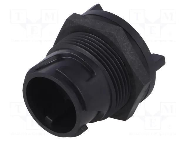 Connector: circular; socket; male; PIN: 4; w/o contacts; UL94V-0 BULGIN PXP4013/04P