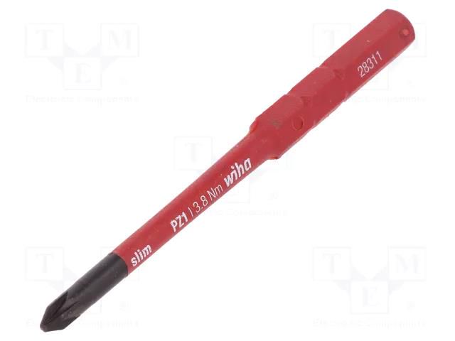Interchangeable blade; insulated; Pozidriv®; PZ1; 75mm; max.3.8Nm WIHA WIHA.2831-12/PZ1