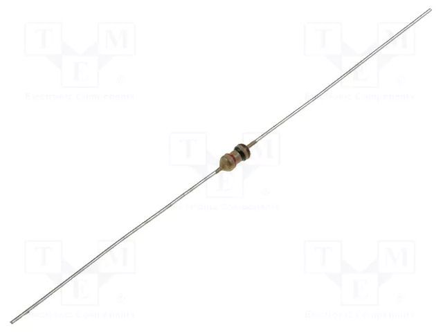 Resistor: carbon film; THT; 4.3kΩ; 250mW; ±5%; Ø0.43x28mm; axial SR PASSIVES CF1/4WS-4K3