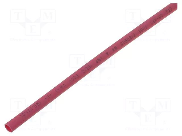 Heat shrink sleeve; glueless; 2: 1; 76.2mm; L: 1m; red; polyolefine CYG/KTG CB-HFT76.2/1M-RD