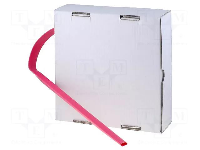 Heat shrink sleeve; glueless; 2: 1; 3.2mm; red; polyolefine CYG/KTG CB-HFT3.2/BOX-RD