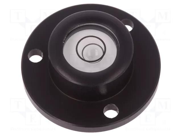 Spirit level; mounting flange, for bolting surface; H: 11mm ELESA+GANTER GN2277-ALS-30-K30A