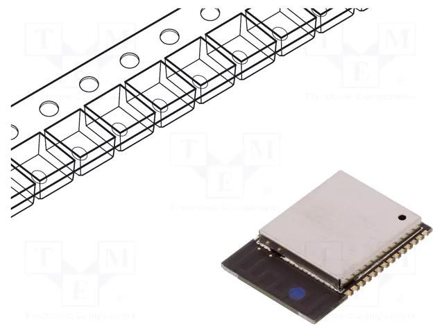 Module: IoT; Bluetooth: BLE; 20dBm; WiFi; PCB; SMD; 18x25.5x3.1mm ESPRESSIF ESP32-WROOM-32D