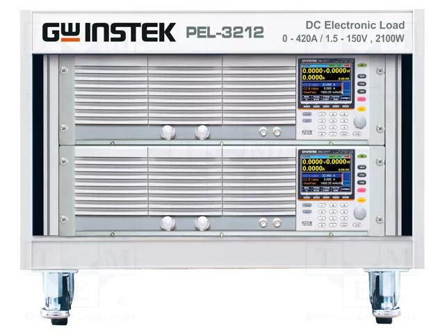 Electronic load; 1.5÷150V; 0÷420A; 2100W; PEL-3000; 598x611x706mm GW INSTEK PEL-3212