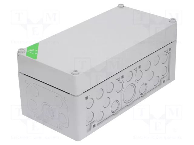 Enclosure: junction box; X: 150mm; Y: 300mm; Z: 132mm; polycarbonate SPELSBERG AKI-1-G