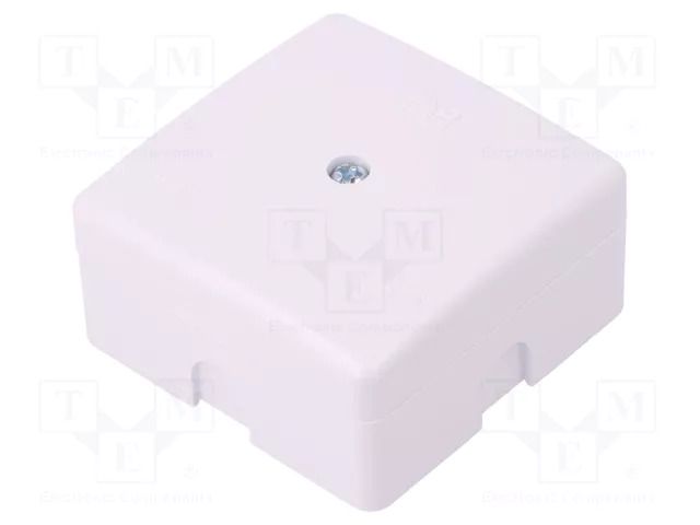 Enclosure: junction box; X: 60mm; Y: 60mm; Z: 30mm; polystyrene; IP41 ELEKTRO-PLAST NASIELSK EPN-0236-00