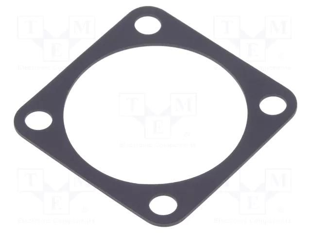 Socket gasket; flange (4 holes); size 22; 97,MS/DS AMPHENOL 10-040450-022