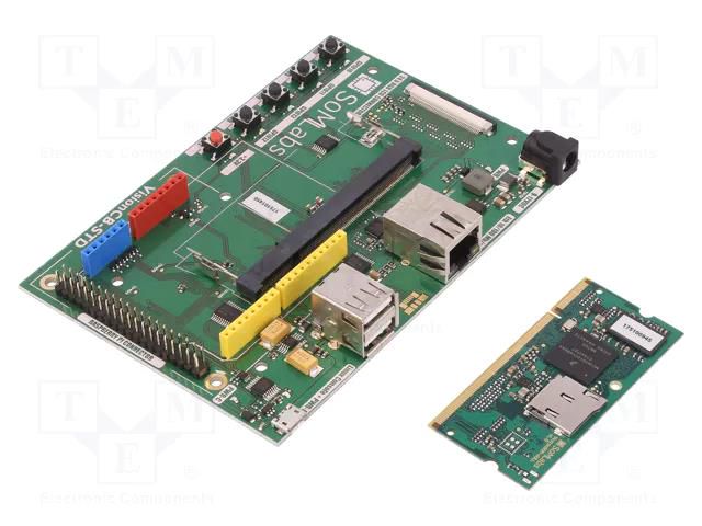 ARM NXP; Interface: Ethernet,UART,USB; 9÷12VDC; VisionSOM SOMLABS VISIONSTK-USD-TR01