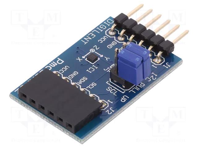 Pmod module; prototype board; Comp: MMC34160PJ; compass 3-axis DIGILENT 410-355