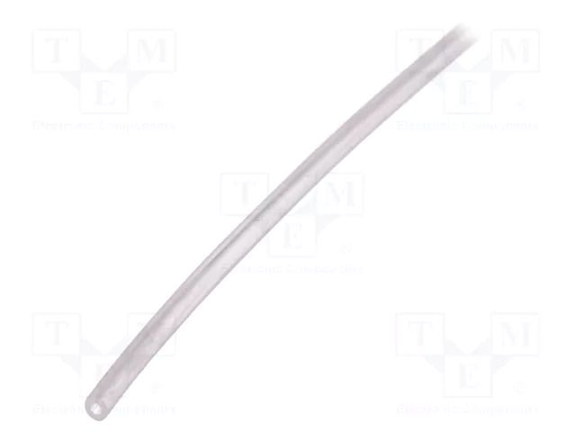 Insulating tube; silicone; transparent; -50÷200°C; Øint: 0.5mm FAVIER GES-0.5-TR-10