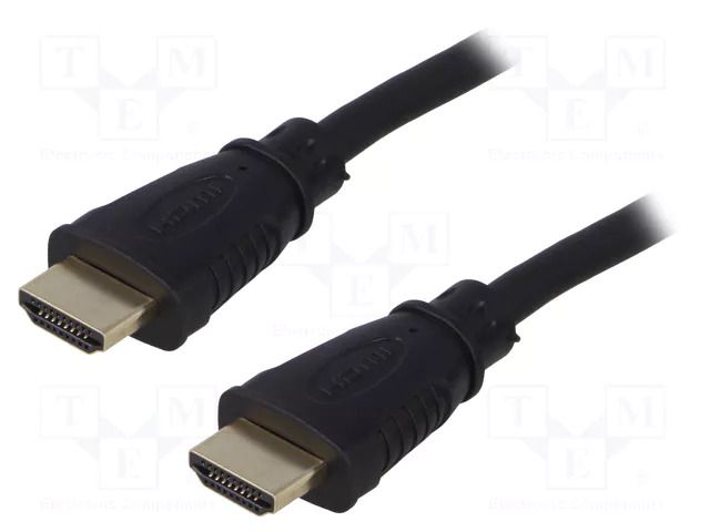 Cable; HDMI plug,both sides; HDMI 1.4; 2m; black QOLTEC QOLTEC-52303