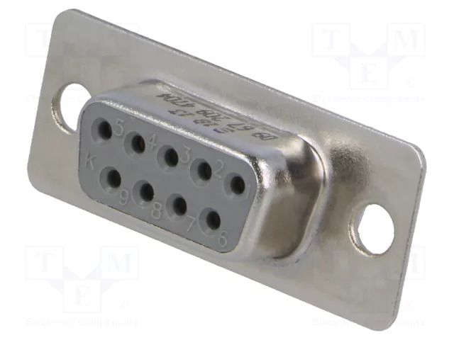 Connector: D-Sub; PIN: 9; plug; female; for cable; straight HARTING 09672094704