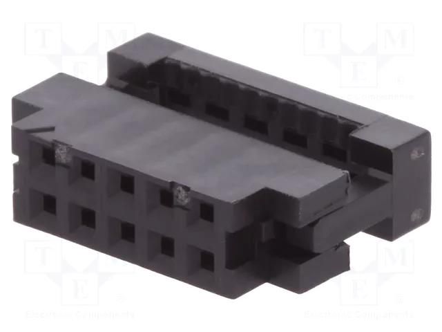 Connector: IDC; plug; female; PIN: 10; Minitek; IDC; 2mm; 2x5; 1mm AMPHENOL COMMUNICATIONS SOLUTIONS 89361-110LF
