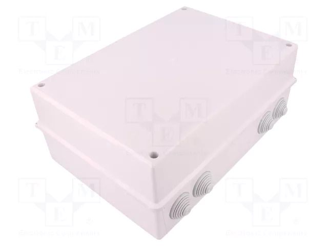 Enclosure: junction box; X: 214mm; Y: 303mm; Z: 123mm; ABS; IP55 ELEKTRO-PLAST NASIELSK EPN-0253-00