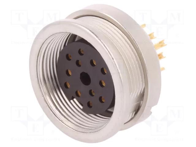 Connector: M16; socket; female; PIN: 12; 3A; 60V; soldering; IP40 LUMBERG KFV-120