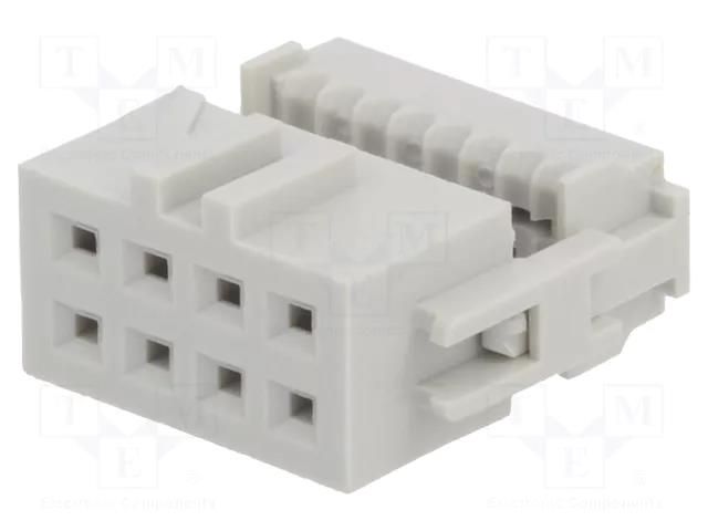Connector: IDC; plug; female; PIN: 8; Quickie; IDC; for ribbon cable AMPHENOL COMMUNICATIONS SOLUTIONS 71600-008LF