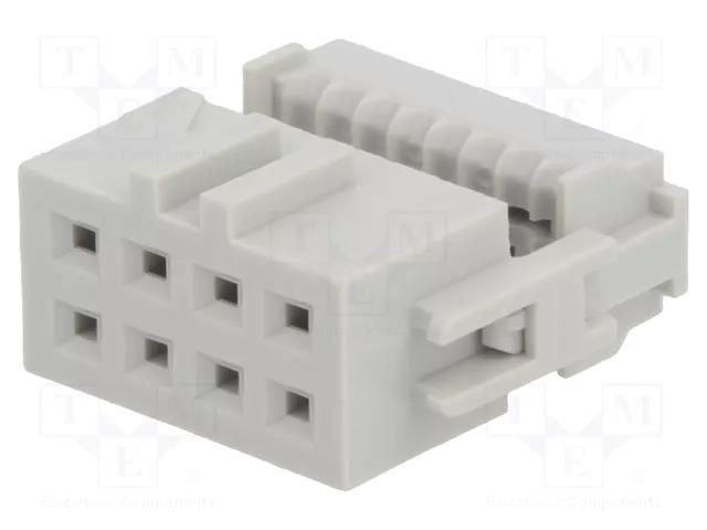 Connector: IDC; plug; female; PIN: 8; Quickie; IDC; for ribbon cable AMPHENOL COMMUNICATIONS SOLUTIONS 71600-108LF