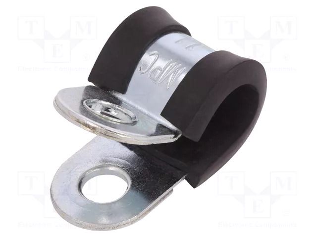 Fixing clamp; ØBundle : 11mm; W: 20mm; steel; Cover material: EPDM MPC INDUSTRIES MPC-LKD11120