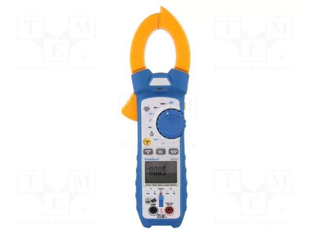 Meter: multifunction; digital,pincers type; Øcable: 48mm; LCD PEAKTECH PKT-P1670
