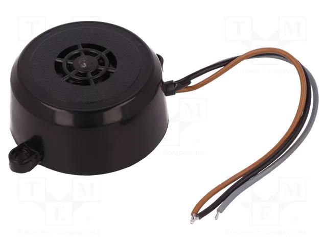 Sound transducer: piezo signaller; 80÷90dB; Colour: black; 36÷48V MPM BCP-2