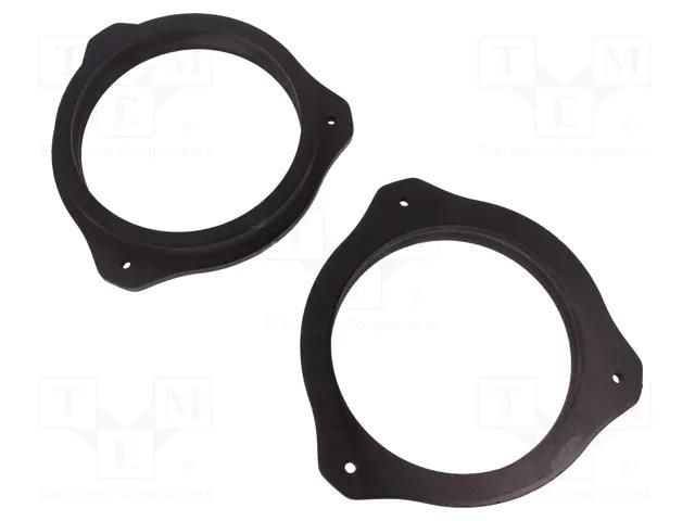 Spacer ring; MDF; 165mm; Kia; impregnated; 2pcs. BASSER D.MDF.KIA02