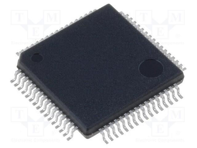 IC: STM32 ARM microcontroller; 84MHz; LQFP64; 1.7÷3.6VDC; STM32F4 STMicroelectronics STM32F401RBT6