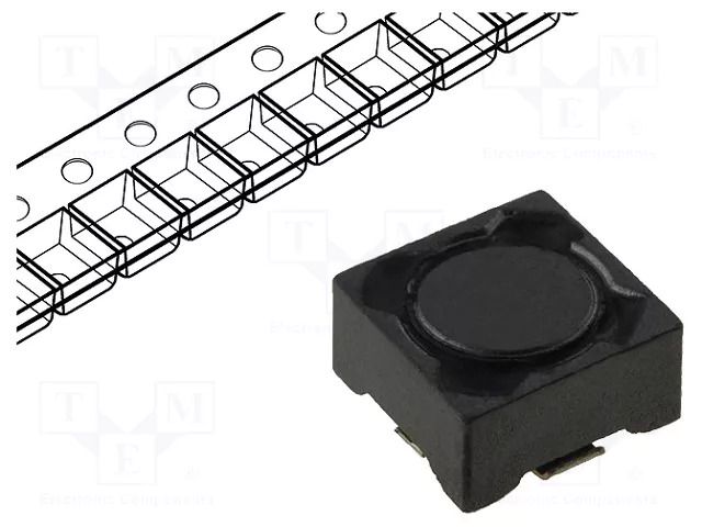 Inductor: wire; SMD; 180uH; 420mA; 980mΩ; ±20%; 7.3x7.3x4.5mm FERROCORE DE0704-180