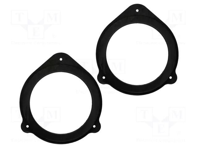 Spacer ring; MDF; 165mm; Audi; impregnated; 2pcs. BASSER D.MDF.AUDI01