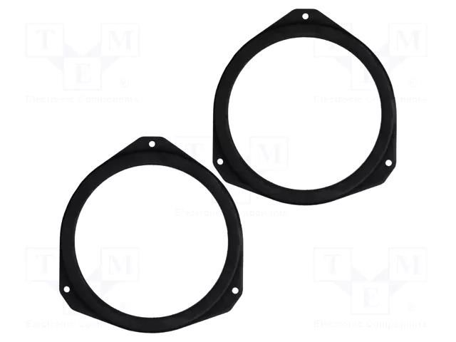 Spacer ring; MDF; 165mm; Citroën; impregnated; 2pcs. BASSER D.MDF.CITROEN03