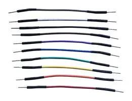 JUMPER WIRES, MULTI-COLORED, 5CM, 24AWG TW-MM-5C