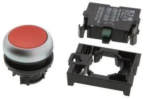 PB SWITCH, SPST-NO, 3A, 24VDC, PANEL M22-D-R/K10
