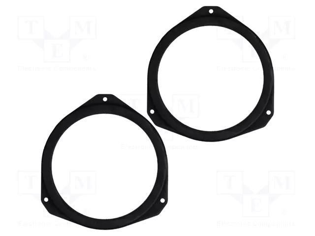 Spacer ring; MDF; 165mm; Opel; impregnated; 2pcs. BASSER D.MDF.OPEL02