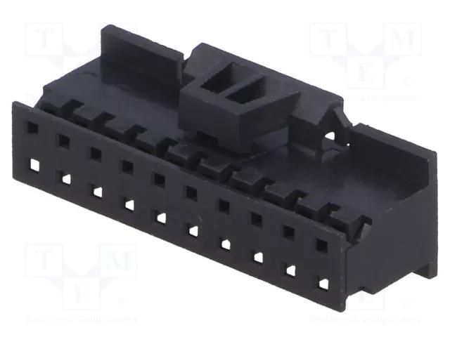 Connector: wire-board; plug; female; PIN: 20; Minitek; straight AMPHENOL COMMUNICATIONS SOLUTIONS 10073599-020LF