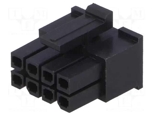 Connector: wire-board; plug; female; PIN: 8; Minitek® Pwr 3.0; 3mm AMPHENOL COMMUNICATIONS SOLUTIONS 10127716-08LF