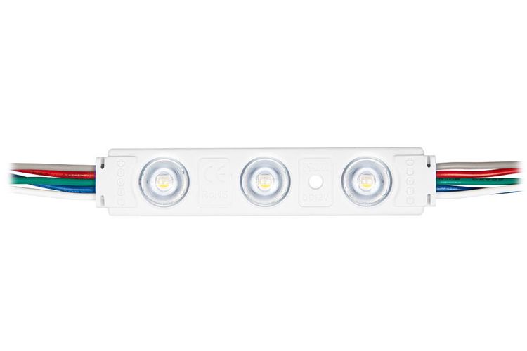 BERGMEN LED module AR-3 RGBW / 12VDC / 0,96W / 20lm / 160° / 3x5050SMD / IP65 / RGB+ 6000 K 01-001-076-08 5903268419186