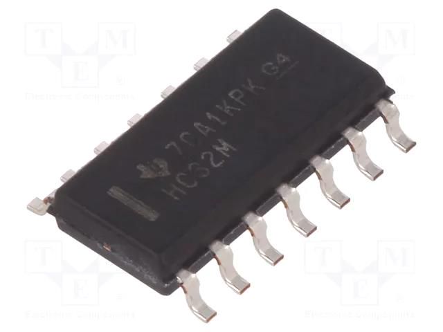 IC: digital; OR; Ch: 4; IN: 2; SMD; SO14; 2÷6VDC; HC TEXAS INSTRUMENTS CD74HC32M